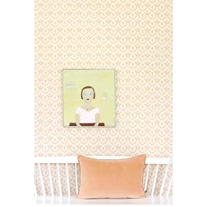 Kép 4/10 - Majvillan Skandináv stílusú virágmintás krém színű vlies tapéta Bellini Honeygold Cream 53 cm X 10 m