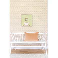Kép 5/10 - Majvillan Skandináv stílusú virágmintás krém színű vlies tapéta Bellini Honeygold Cream 53 cm X 10 m