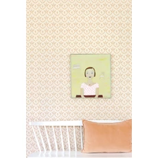 Kép 6/10 - Majvillan Skandináv stílusú virágmintás krém színű vlies tapéta Bellini Honeygold Cream 53 cm X 10 m