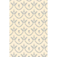 Kép 6/6 - Majvillan Skandináv stílusú virágmintás kék vlies tapéta Bellini Soft Blue 53 cm X 10 m