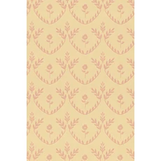 Kép 1/7 - Majvillan Skandináv stílusú virágmintás bézs-piros vlies tapéta Bellini Sunny Beige 53 cm X 10 m