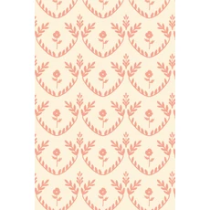 Kép 1/7 - Majvillan Skandináv stílusú virágmintás piros vlies tapéta Bellini Sunny Red 53 cm X 10 m