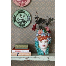 Kép 7/10 - Majvillan Skandináv stílusú virágmintás sötétzöld vlies tapéta Bellini Royal Forest Green 53 cm X 10 m