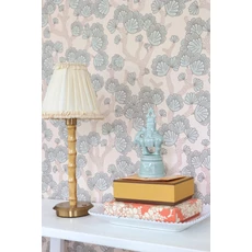 Kép 5/7 - Majvillan Modern levél mintás kék-bézs vlies tapéta Beachy Breeze Sea Salt Beige 53 cm X 10 m