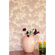 Kép 6/8 - Majvillan Modern levél mintás rózsaszín vlies tapéta Beachy Breeze Ballet Pink 53 cm X 10 m