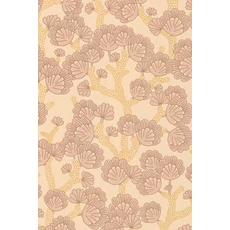 Kép 8/8 - Majvillan Modern levél mintás rózsaszín vlies tapéta Beachy Breeze Ballet Pink 53 cm X 10 m