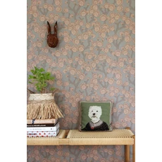 Kép 2/8 - Majvillan Modern levél mintás zöld-barna vlies tapéta Beachy Breeze Bay Tree Green 53 cm X 10 m