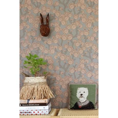 Kép 4/8 - Majvillan Modern levél mintás zöld-barna vlies tapéta Beachy Breeze Bay Tree Green 53 cm X 10 m