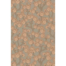 Kép 7/8 - Majvillan Modern levél mintás zöld-barna vlies tapéta Beachy Breeze Bay Tree Green 53 cm X 10 m