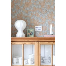 Kép 6/8 - Majvillan Modern levél mintás barna vlies tapéta Beachy Breeze Milky Coconut Brown 53 cm X 10 m