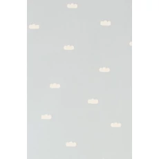 Kép 1/6 - Majvillan Felhő mintás kék vlies gyerek tapéta Dreamy Clouds Dusty Blue 53 cm X 10 m