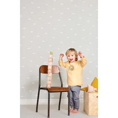 Kép 2/6 - Majvillan Felhő mintás szürke vlies gyerek tapéta Dreamy Clouds Soft Grey 53 cm X 10 m