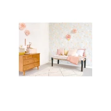 Kép 8/8 - Majvillan Apró lóhere mintás vlies gyerek tapéta Holly Gold 53 cm X 10 m