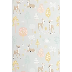 Kép 9/9 - Majvillan Őzikés szürke vlies gyerek tapéta Golden Woods Soft Grey 53 cm X 10 m