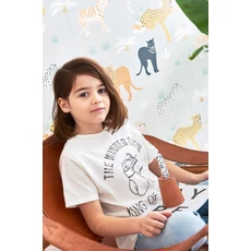 Kép 1/6 - Majvillan Párduc mintás szürke vlies gyerek tapéta Black Panther Light Grey 53 cm X 10 m