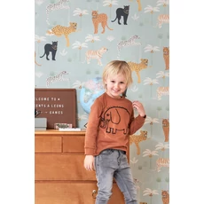 Kép 3/5 - Majvillan Párduc mintás kék vlies gyerek tapéta Black Panther Twilight Blue 53 cm X 10 m