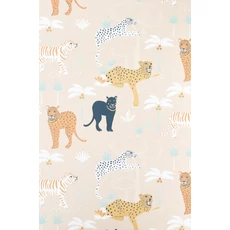Kép 1/5 - Majvillan Párduc mintás sárga vlies gyerek tapéta Black Panther Creamy Orange 53 cm X 10 m