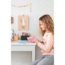 Kép 5/7 - Majvillan Pöttyös szürke vlies gyerek tapéta Stardust Soft Grey 53 cm X 10 m