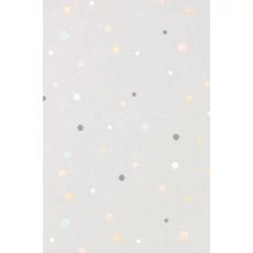 Kép 1/7 - Majvillan Pöttyös szürke vlies gyerek tapéta Stardust Soft Grey 53 cm X 10 m
