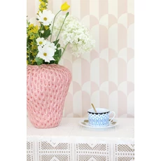 Kép 2/5 - Majvillan Geometrikus barack vlies tapéta Whipped Cream Blush Peach 53 cm X 10 m