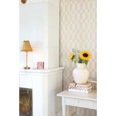 Kép 2/10 - Majvillan Geometrikus kék vlies tapéta Whipped Cream Seafoam Blue 53 cm X 10 m