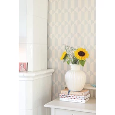 Kép 6/10 - Majvillan Geometrikus kék vlies tapéta Whipped Cream Seafoam Blue 53 cm X 10 m