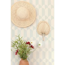 Kép 8/10 - Majvillan Geometrikus kék vlies tapéta Whipped Cream Seafoam Blue 53 cm X 10 m