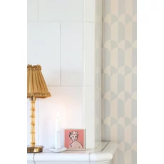 Kép 9/10 - Majvillan Geometrikus kék vlies tapéta Whipped Cream Seafoam Blue 53 cm X 10 m