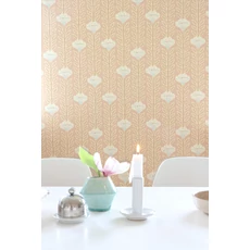 Kép 3/8 - Majvillan Skandináv virágos púder vlies tapéta Caipirinha Coral Blush 53 cm X 10 m