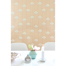 Kép 6/8 - Majvillan Skandináv virágos púder vlies tapéta Caipirinha Coral Blush 53 cm X 10 m