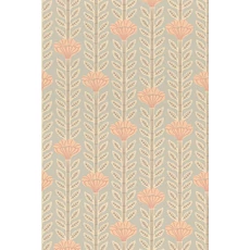 Kép 7/8 - Majvillan Skandináv virágos kék vlies tapéta Caipirinha Mizzle Blue 53 cm X 10 m