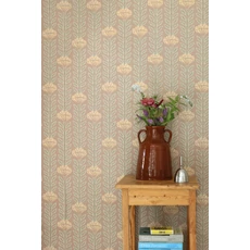 Kép 3/9 - Majvillan Skandináv virágos barna vlies tapéta Caipirinha Misty Taube Brown 53 cm X 10 m