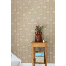 Kép 4/9 - Majvillan Skandináv virágos barna vlies tapéta Caipirinha Misty Taube Brown 53 cm X 10 m