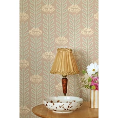 Kép 6/9 - Majvillan Skandináv virágos barna vlies tapéta Caipirinha Misty Taube Brown 53 cm X 10 m