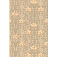 Kép 8/9 - Majvillan Skandináv virágos barna vlies tapéta Caipirinha Misty Taube Brown 53 cm X 10 m