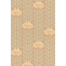 Kép 9/9 - Majvillan Skandináv virágos barna vlies tapéta Caipirinha Misty Taube Brown 53 cm X 10 m