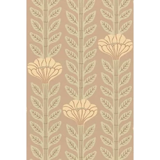 Kép 1/9 - Majvillan Skandináv virágos barna vlies tapéta Caipirinha Misty Taube Brown 53 cm X 10 m