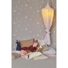 Kép 2/4 - Majvillan Pöttyös sötétszürke vlies gyermek tapéta Confetti Mysterious Grey 53 cm X 10 m