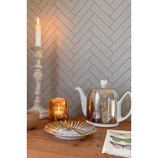 Kép 4/4 - Majvillan Modern halszálka mintás szürkéskék vlies tapéta Herringbone Greige Blue 53 cm X 10 m