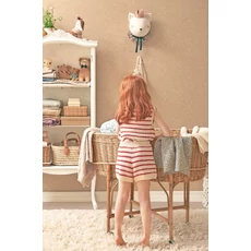 Kép 2/5 - Majvillan Pöttyös barna vlies gyerek tapéta Dots Teddy Brown 53 cm X 10 m