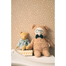 Kép 4/5 - Majvillan Pöttyös barna vlies gyerek tapéta Dots Teddy Brown 53 cm X 10 m