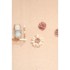 Kép 6/7 - Majvillan Pöttyös rózsaszín vlies gyerek tapéta Dots Soft Pink 53 cm X 10 m