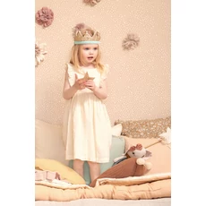 Kép 2/7 - Majvillan Pöttyös rózsaszín vlies gyerek tapéta Dots Soft Pink 53 cm X 10 m