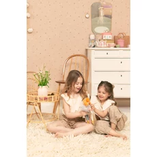 Kép 6/7 - Majvillan Pöttyös rózsaszín vlies gyerek tapéta Stardust Shimmering Pink 53 cm X 10 m