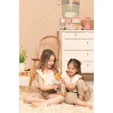 Kép 4/7 - Majvillan Pöttyös rózsaszín vlies gyerek tapéta Stardust Shimmering Pink 53 cm X 10 m