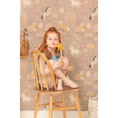 Kép 1/6 - Majvillan Vidám pónis barnás lila vlies gyerek tapéta My Sweet Old Lilac 53 cm X 10 m