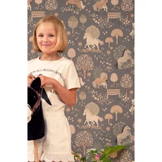 Kép 6/9 - Majvillan Vidám pónis szürke vlies gyerek tapéta My Sweet Stone Grey 53 cm X 10 m