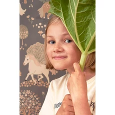 Kép 7/9 - Majvillan Vidám pónis szürke vlies gyerek tapéta My Sweet Stone Grey 53 cm X 10 m