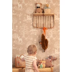 Kép 4/8 - Majvillan Bájos őzikés barna vlies gyerek tapéta Summer Fields Soft Brown 53 cm X 10 m