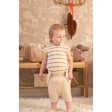 Kép 7/8 - Majvillan Bájos őzikés barna vlies gyerek tapéta Summer Fields Soft Brown 53 cm X 10 m